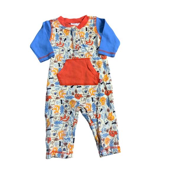 Zutano Forrest Animals Cotton‎ Outfit - Picture 1 of 3